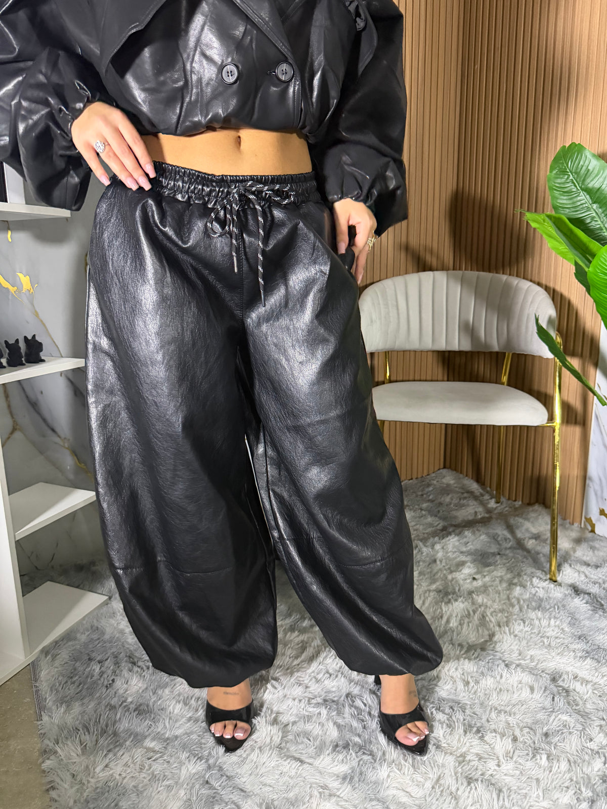 NOIR LEATHER PANTS